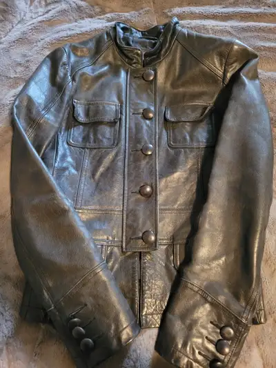 Veste cuir noire femme Mexx grandeur 36, View more