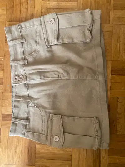  Cute tan cargo skirt , View more