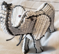 Elephant Firgure (Metal frame with bead work)