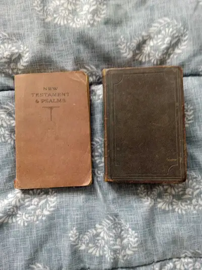 Antique Bibles About 4" by 5" each, View more