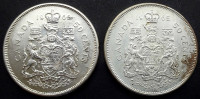 1965 & 1966 Canada Silver 50 Cents (Lot of 2)