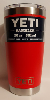 Yeti 20oz Rambler Tumbler Brand New Rescue Red