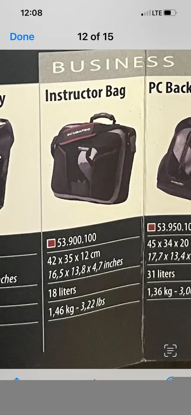 SCUBAPRO Instructors 2-In-1 Bag/Regulator Bag - PU in Orillia in Water Sports in Barrie - Image 5