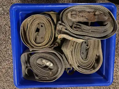 Trucking Tie Down Straps. $5.00 Each For Assortment. Ratchet Straps. Hook Straps. Camlock Straps. Go...