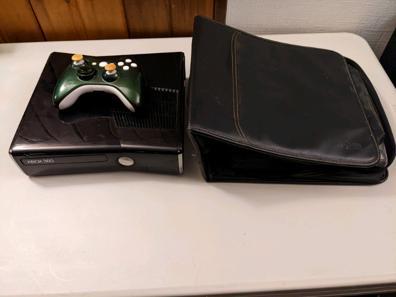 Xbox 360 Elite with Scuf Controller and 48 Games  for sale  