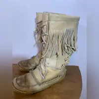 Vintage 70s moccasin mukluks winter waterproof boots (femme)