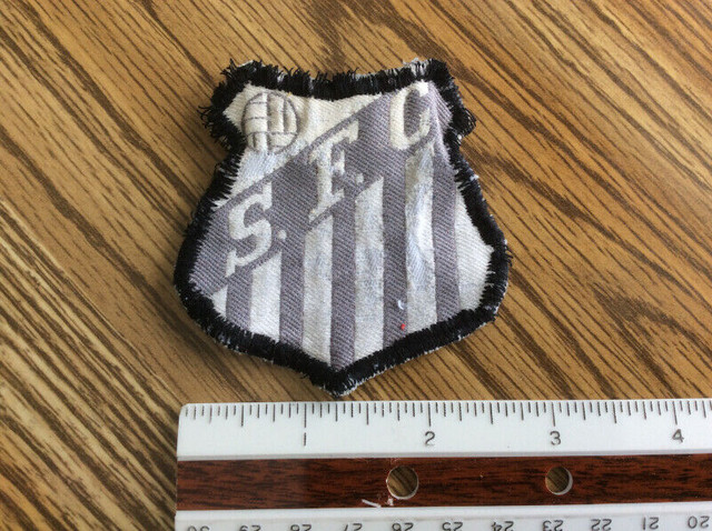 Vintage Santos Brazil S.F.C. Soccer Embroidered Sew-on Patch in Arts & Collectibles in Winnipeg