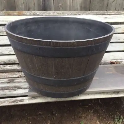 Tierra Verde 20" W x 14" H Whiskey Barrel  planter, View more