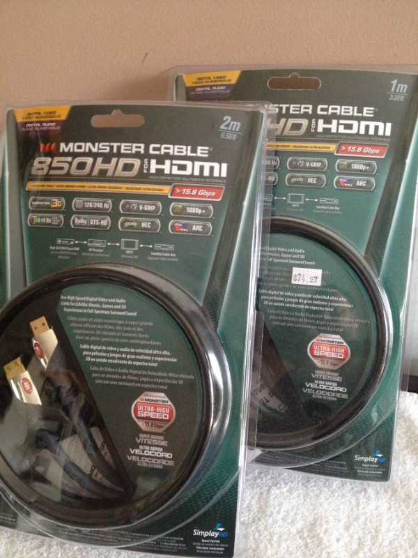 Monster - HDMI *new* in Video & TV Accessories in Burnaby/New Westminster - Image 3