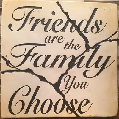 StoneWitWords Wall Plaque “ Friends are the Family You Choose”, View more