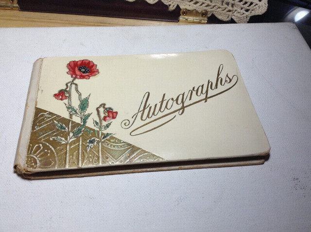 Antique 1900 Autograph Album Book in Arts & Collectibles in Vancouver