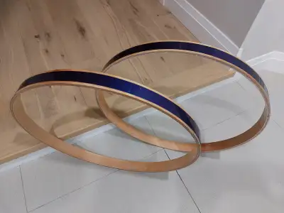 Yamaha 22'' wood bass drum pair of hoops.For your drum set, View more