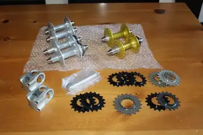 NEW Fixed Track Cycle Victoire HUBS set Cogs FIXIE roue wheels, View more