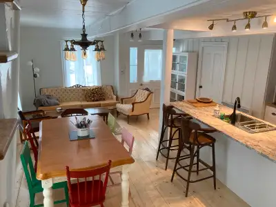 Profitez de l'atmosphère stylisé de cette magnifique maison au coeur de Montmagny. Cuisine complètem...