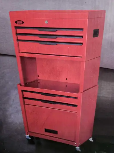 ☆NEW☆ 5 DRAWER ROLLING CHEST & CABINET WITH STORAGE RISER, View more