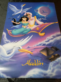 Vintage 1992 Aladdin 23x35 Magic Carpet Ride Poster