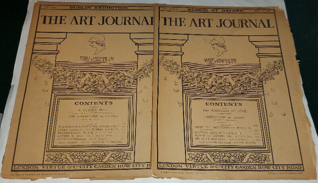 1907 Lot of 2 The Art Journal Publications in Other in Kingston