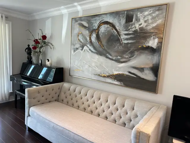 Tufted Fabric Sofa in Couches & Futons in City of Toronto - Image 3