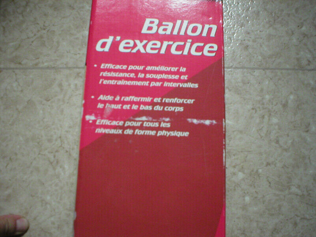 BALLON EXERCICE BALL YOGA GYM FITNESS WEIGHT POID HALTERE dans Appareils d'exercice domestique  à Longueuil/Rive Sud - Image 2