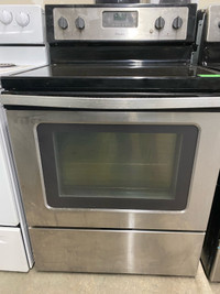  Whirlpool, stainless steel glass, blacktop stove