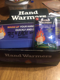 Disposable hand warmers  *** 75 cents each *** or $40 a box