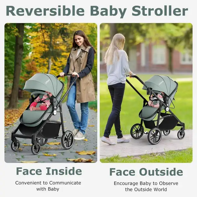 Infant Stroller and Reversible Bassinet Pram in Strollers, Carriers & Car Seats in Ottawa - Image 5
