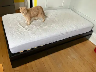 Lit 1 place à trois tiroirs - Noir, View more