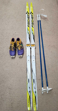 Cross Country Ski set - Youth pkg -  1 - 1.5 = EU 32