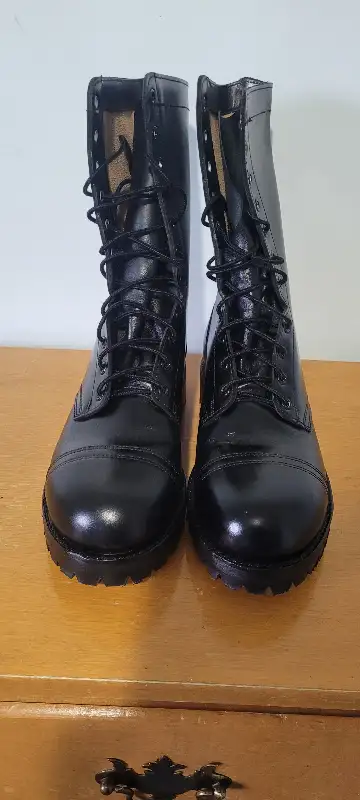 H.H. Brown Military Boot, Safety, High Top with Vibram sole., View more