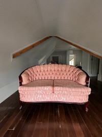 Antique Pink Love Seat