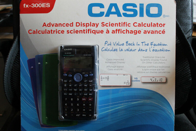 Casio Advanced Display Scientific Calculator fx-300 ES -New in General Electronics in Moncton