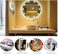 Vanity Mirror Light 10 Bulb USB 3 Color modes dimmable