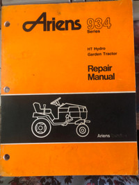 Ariens 934 Series HT Hydro Garden Tractor Repair  Manual
