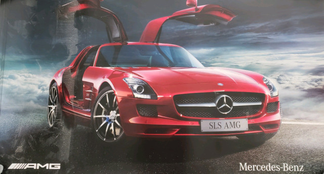 Car factory Poster red Mercedes Benz Galway in Arts & Collectibles in City of Toronto - Image 2