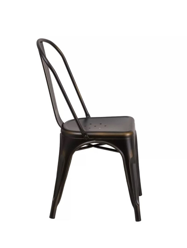 Commercial Grade Metal Indoor/Outdoor Stackable Dining Chairs in Chairs & Recliners in Mississauga / Peel Region - Image 4