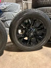 Ford F150 20” Matte Black Fuel Vapor Wheels and Winter Tires