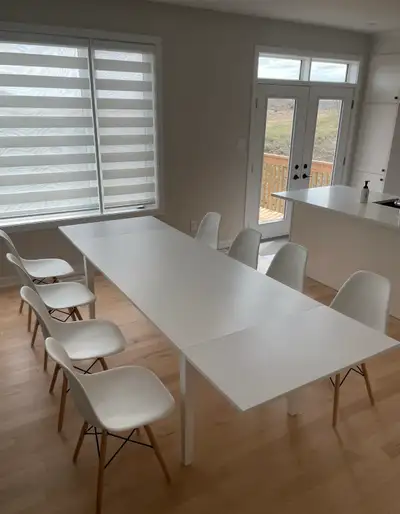 Extendable dining table, View more