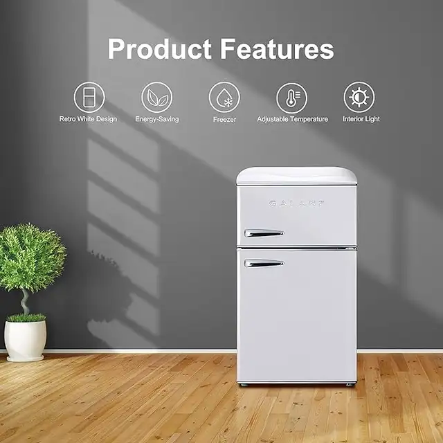 Galanz Retro Mini Refridgerator White 3.1 Cu. Ft - New In Box in Refrigerators in Mississauga / Peel Region - Image 3