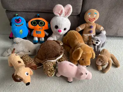 Collection of plush toys for kids, View more
