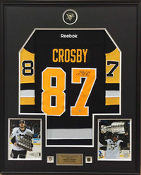 Framed Signature Authentics© Crosby Jersey