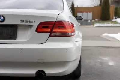 2009 BMW 335i xDrive N54 Twin Turbo White on Red 6 Speed Manual Lowered on Bilstein Full Coilovers 2...