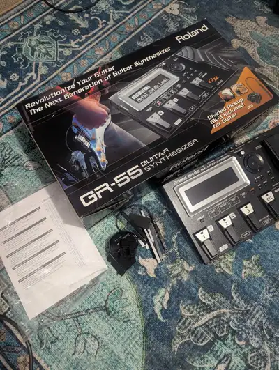 Roland GR55 midi guitar synth unit with gk pickup included, View more