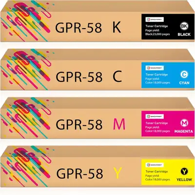 NEUF:4 cartouches toner Canon GPR-58 ImageRunner Advance, View more