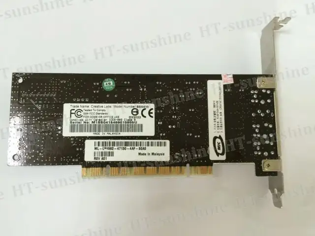 CREATIVE LABS SOUND BLASTER CARD SB0410 PCI 7.1 24Bit sound card in Other in City of Toronto - Image 6
