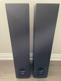 Polk Audio R50 tower speakers with Harman Kardon AVR154 receiver