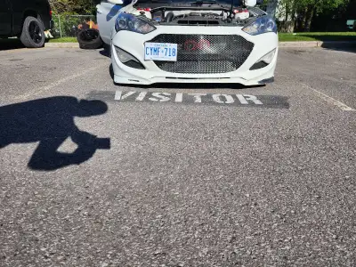 2013 Hyundai Genesis coupe 2.0t to many upgrades to list. Still drives excellent. Engine light is on...