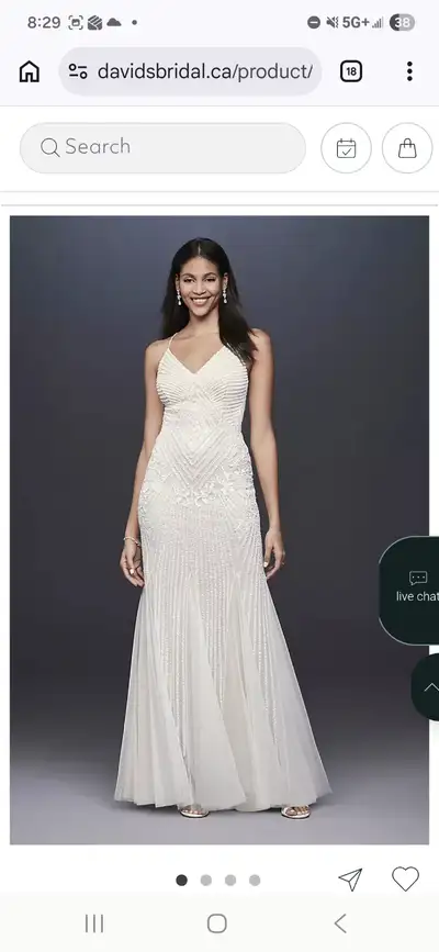 Davids bridal wedding dress, View more