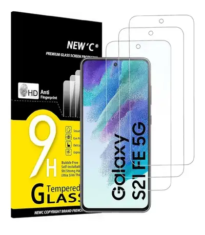 NEW'C 2 Pack for Samsung Galaxy S21 FE 5G Screen Protector, View more