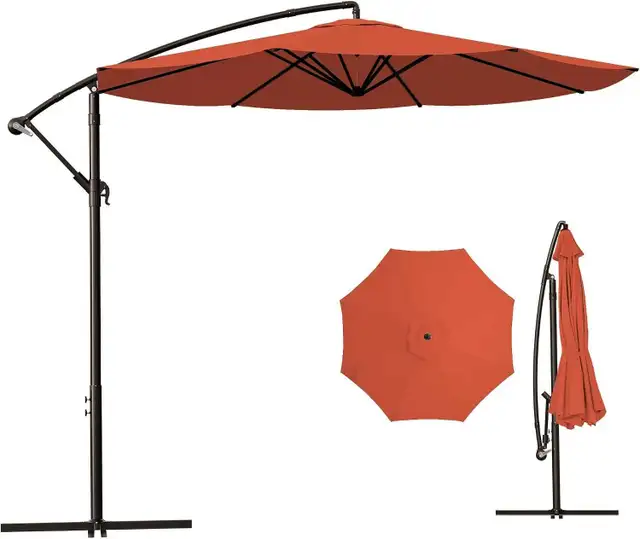 MUCHENGHY 10ft Patio Umbrella (Offset Outdoor Cantilever 