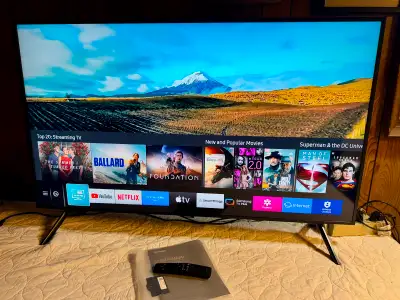 Amazing 49” Samsung Qled 4K HDR SMART TV, View more
